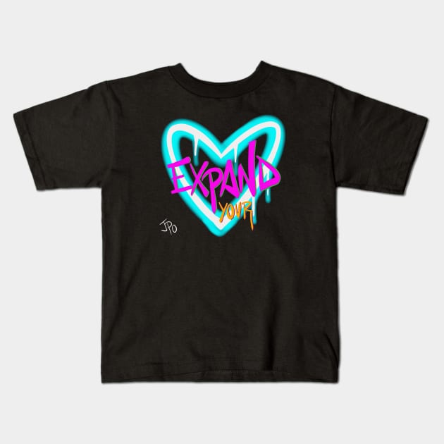 Expand Your Heart Kids T-Shirt by JPOart